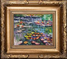 Water Lilies (pink) Pre-Framed