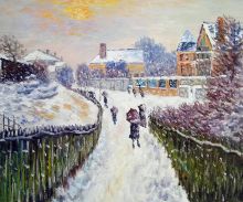 Boulevard Saint-Denis, Argenteuil, in Winter