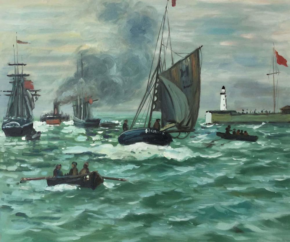 Entrance to the Port of Honfleur, 1870