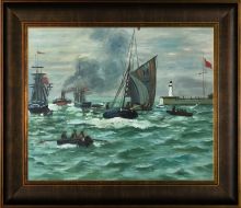 Entrance to the Port of Honfleur Pre-Framed