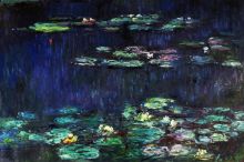 Water Lilies, Green Reflections (right half - detail) - 36