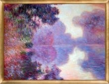 Misty Morning on the Seine (pink), 1897 Pre-Framed