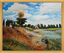 Poppy Field in Argenteuil Pre-Framed