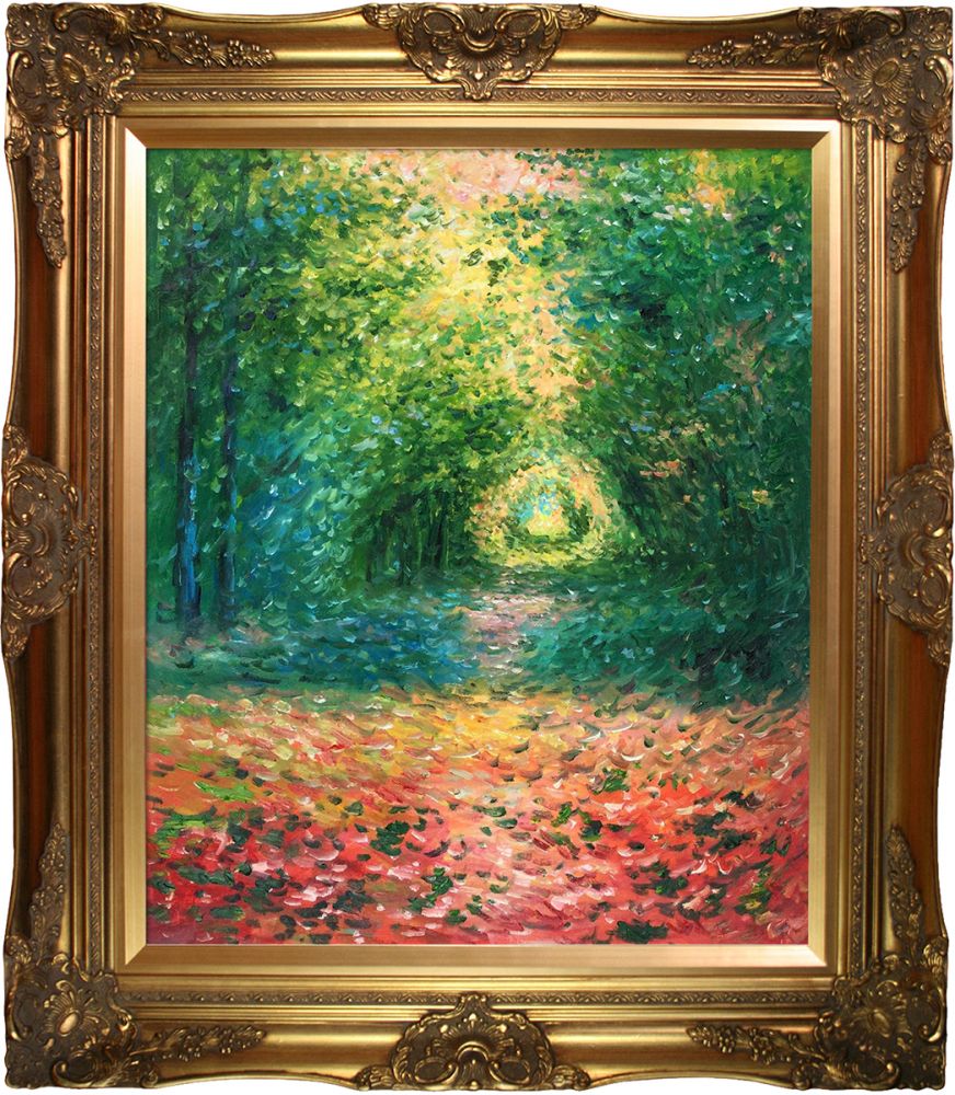 The Undergrowth in the Forest of Saint-Germain, 1882 Pre-Framed - Victorian Gold Frame 20"X24"