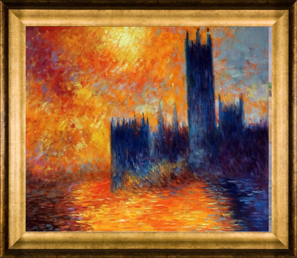 House of Parliament Sun - Athenian Gold Frame 20"X24"