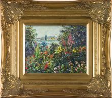 Flowers at Vetheuil, 1881 Pre-Framed