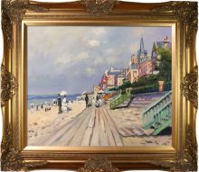 The Boardwalk At Trouville Pre-Framed