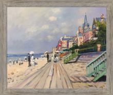 The Boardwalk At Trouville Pre-Framed