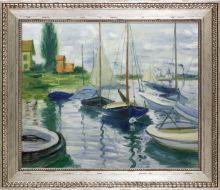 Boats At Rest, At Petit-Gennevilliers Pre-Framed