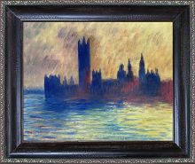 London. Houses of Parliament (Sun Breaking Through the Fog) Pre-Framed