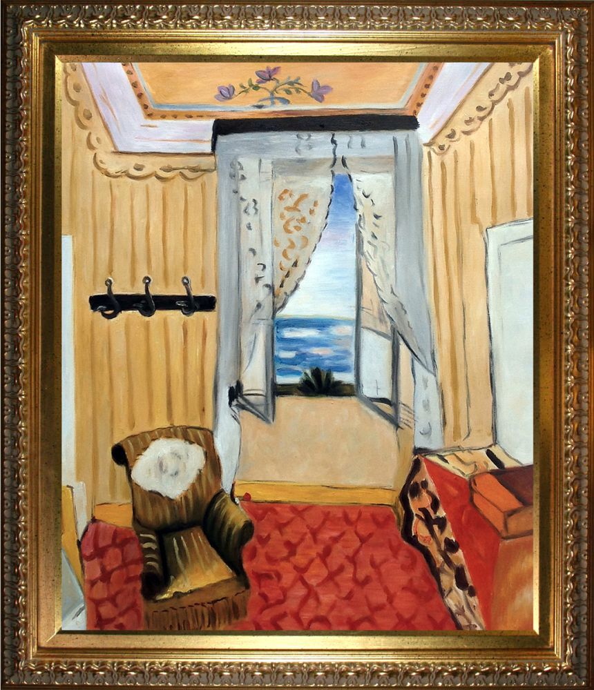 My Room at the Beau-Rivage Pre-Framed - Elegant Gold Frame 20"X24"