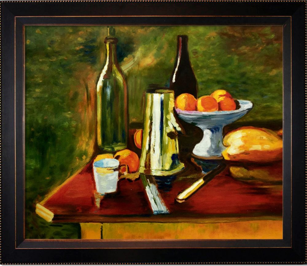 Still Life with Oranges Pre-Framed - Veine D'Or Bronze Angled Frame 20"X24"