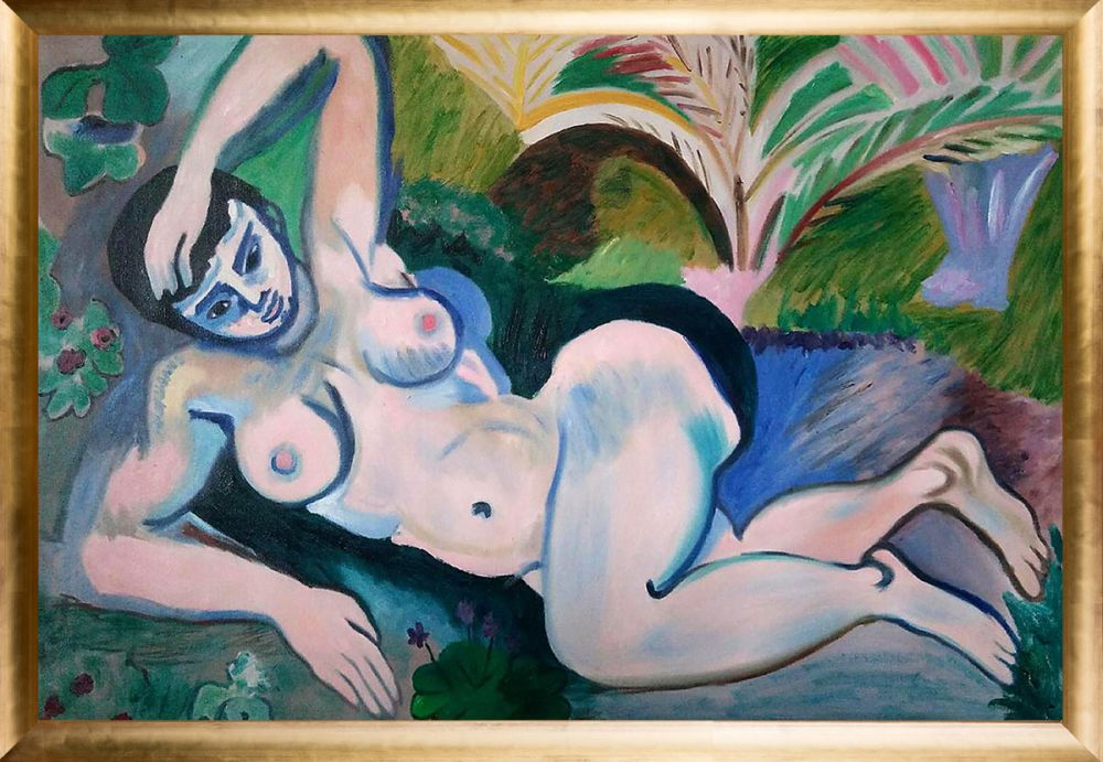 Blue Nude (Memory of Biskra), 1907 Pre-Framed - Gold Luminoso Frame 24" x 36"