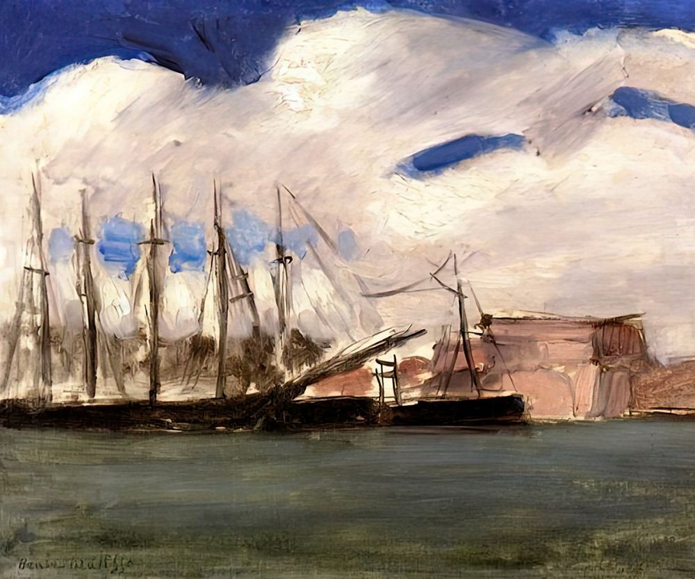 White Clouds, the Old Port of Marseille