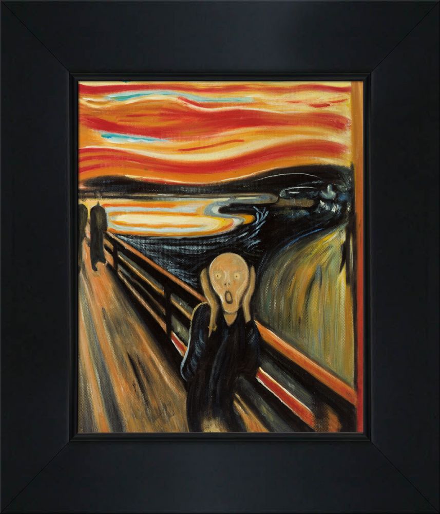 The Scream Pre-Framed - New Age Black Frame 8"X10"