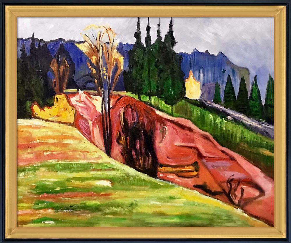 From Thuringewald, 1905 with Piccino Luminoso Pre-Framed - Piccino Luminoso and Black Wrap Custom Stacked Frame 20" X 24"