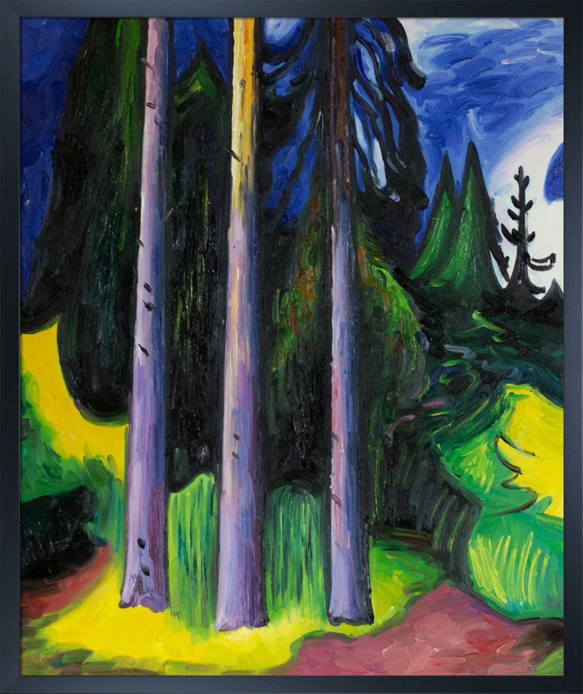 Forest, 1903 Pre-framed - Studio Black Wood Frame 20"X24"