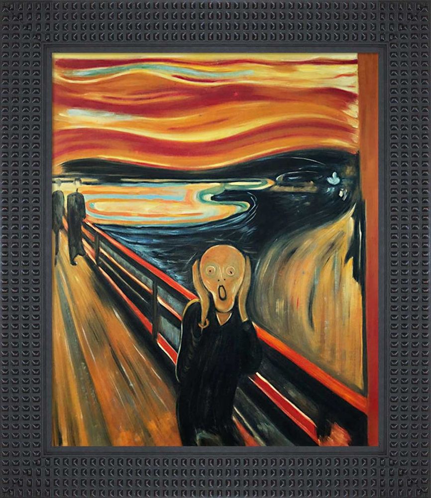 The Scream Pre-Framed - Java Bean Frame 20" X 24"