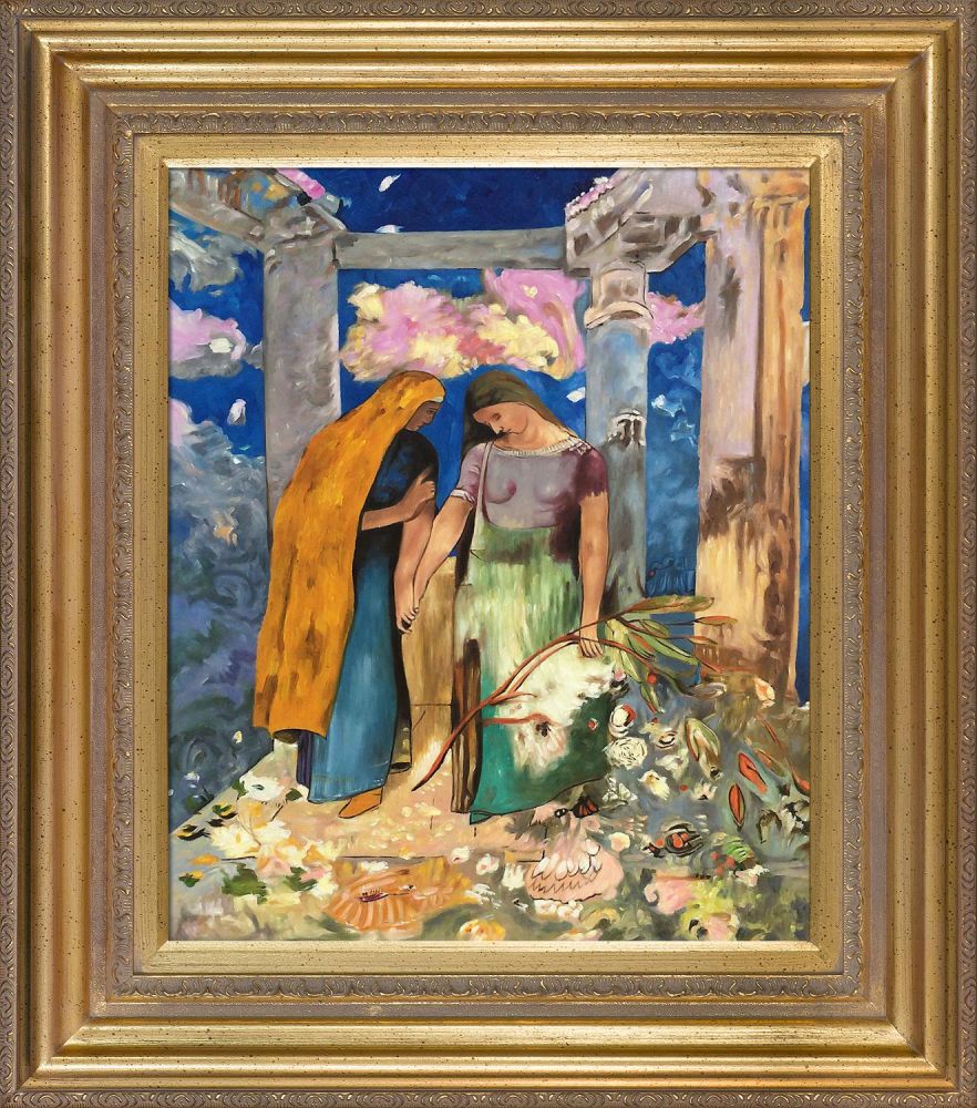 Mystical Conversation, 1896 Pre-framed - Mediterranean Gold Frame 20"X24"