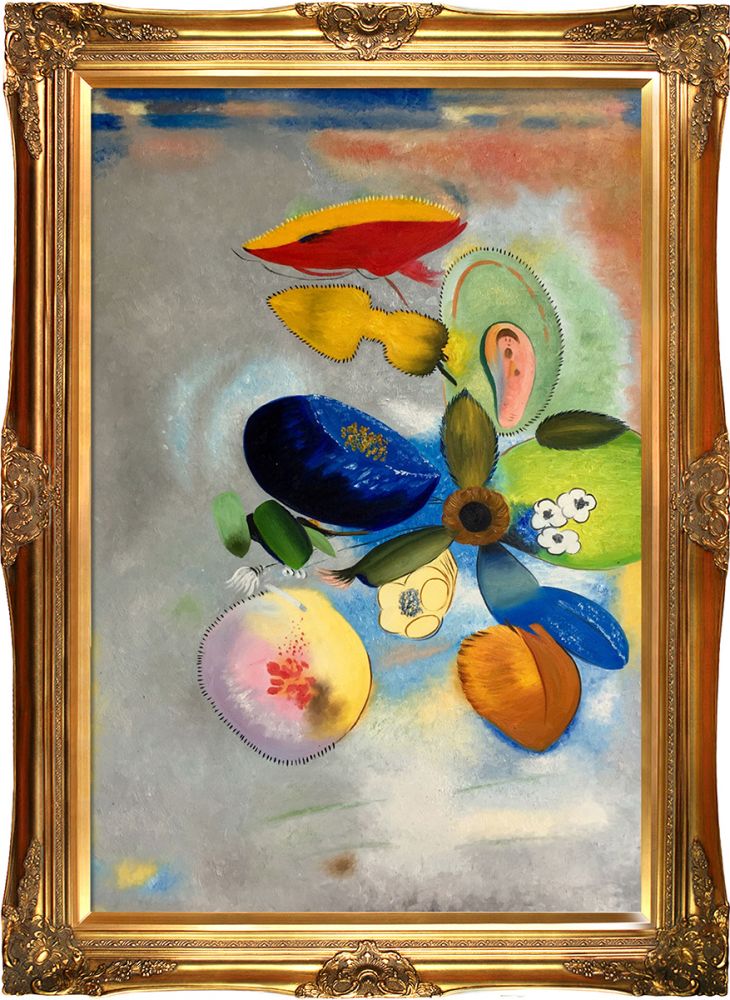 Flowers, 1914-1916 Pre-Framed - Victorian Gold Frame 24"X36"