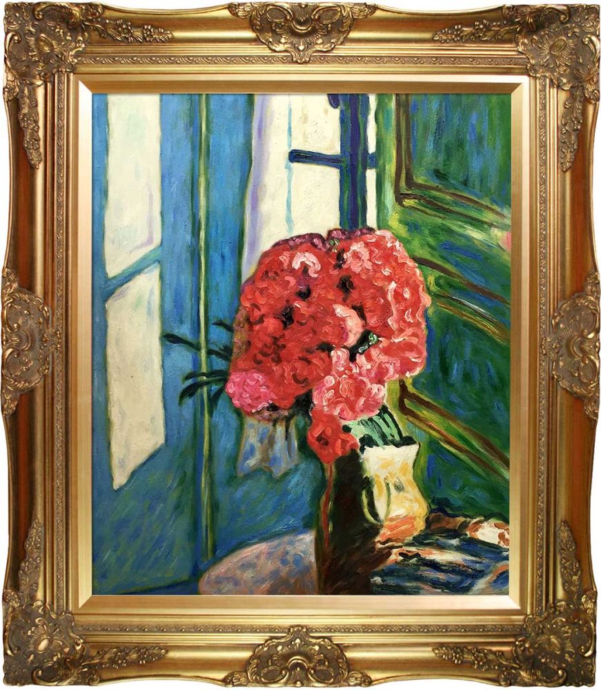 Carnations Preframed - Victorian Gold Frame 20"X24"