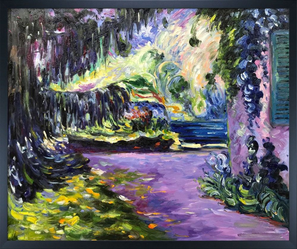 The Garden in the Shade Pre-framed - Studio Black Wood Frame 20"X24"