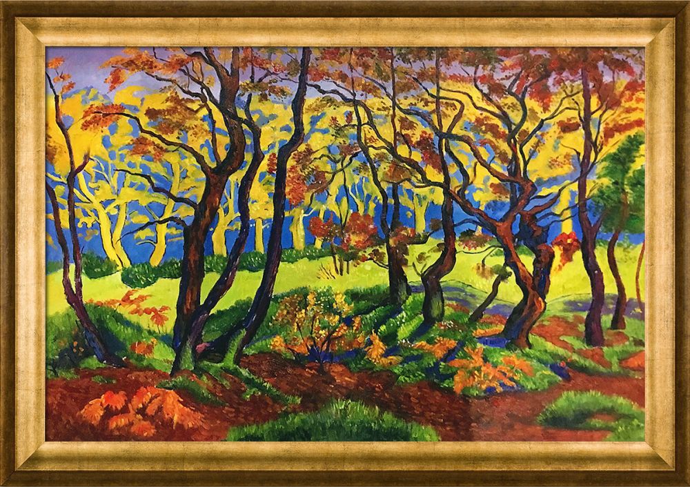 The Clearing or Edge of the Wood Pre-Framed - Athenian Gold Frame 24"X36"