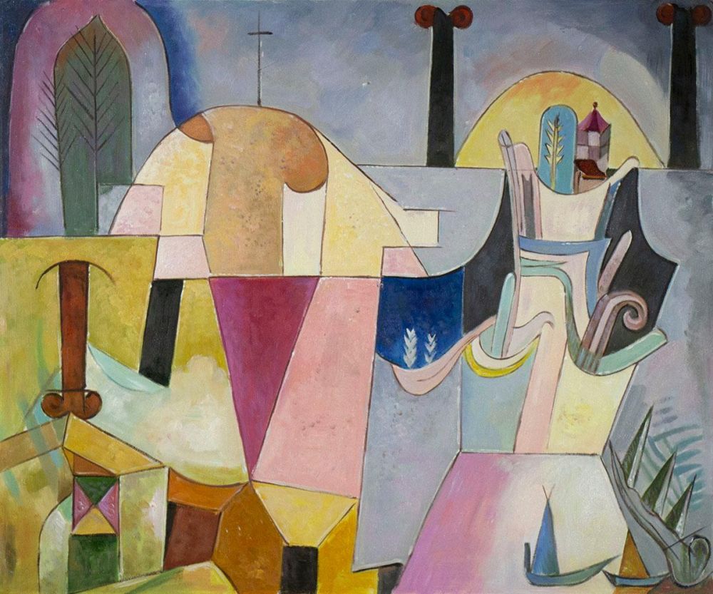 Black Columns in a Landscape