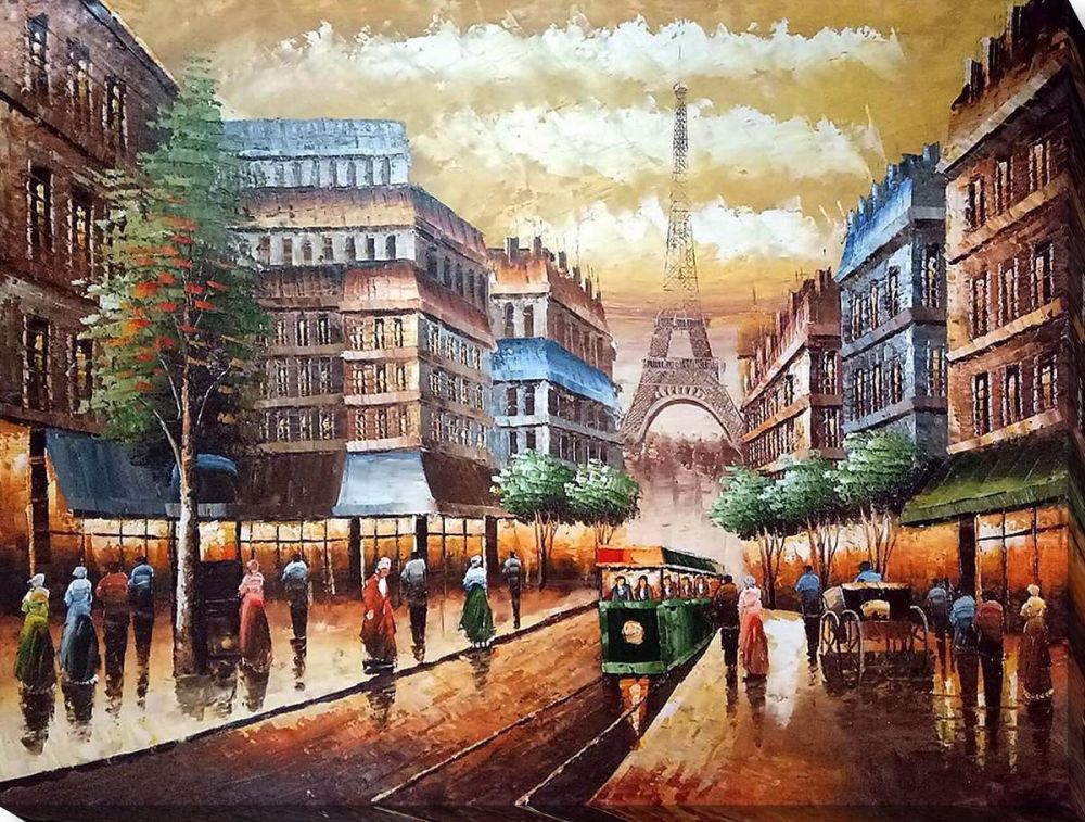 Buggy Ride Through Paris Gallery Wrap - Gallery Wrap 30"X40"
