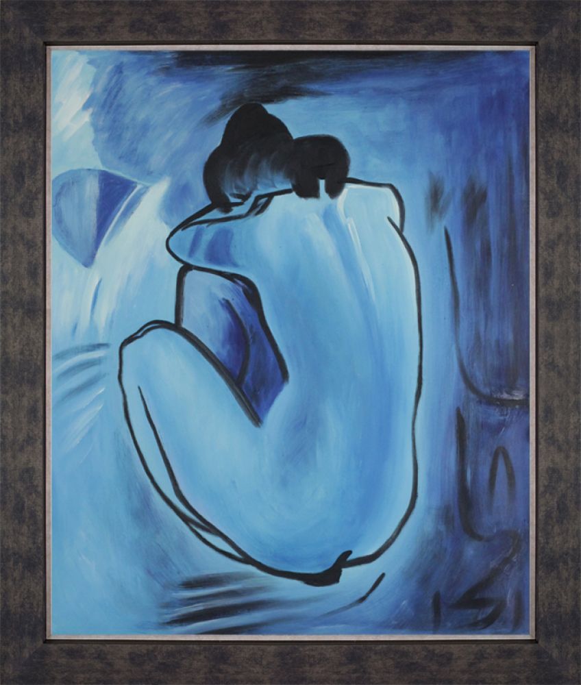 Blue Nude - Suede Premier Frame 20"X24"