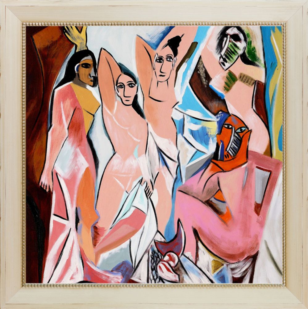 Les Demoiselles D'avignon - Constantine Frame 24" X 24"