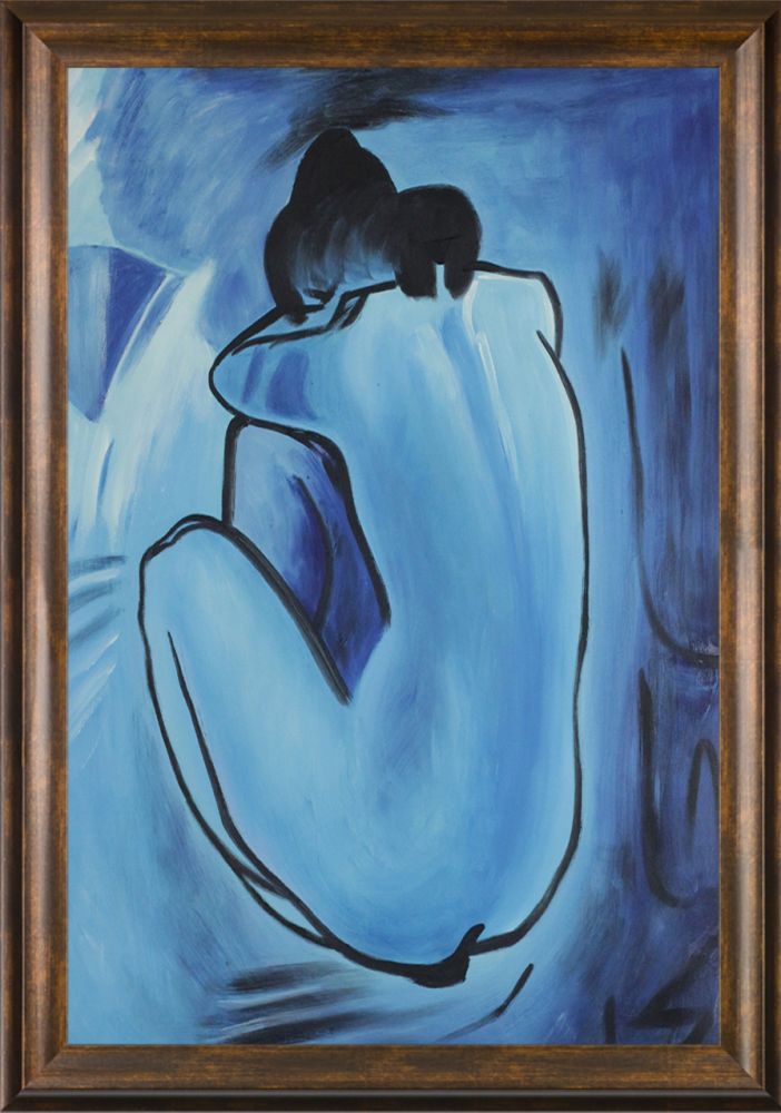 Blue Nude - Modena Vintage 24" X 36"
