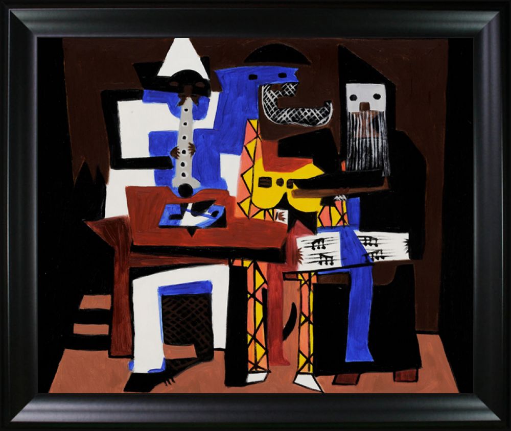 Three Musicians - Black Matte Frame 20"X24"