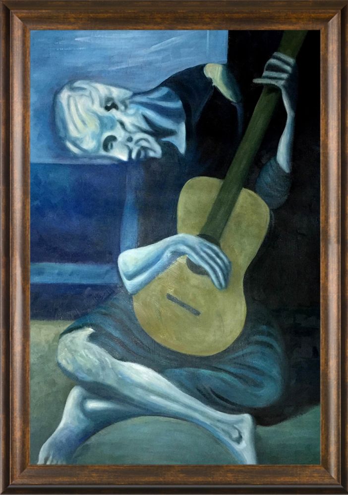 The Old Guitarist 1903 - Modena Vintage 24" X 36"