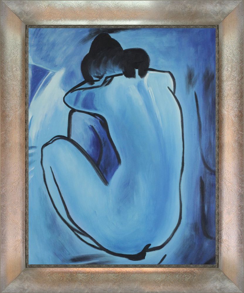 Blue Nude - Champagne Scoop with Swirl Lip Frame 16"X20"