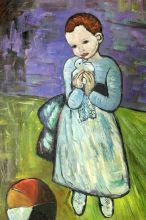 Child Holding a Dove