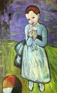Child Holding a Dove