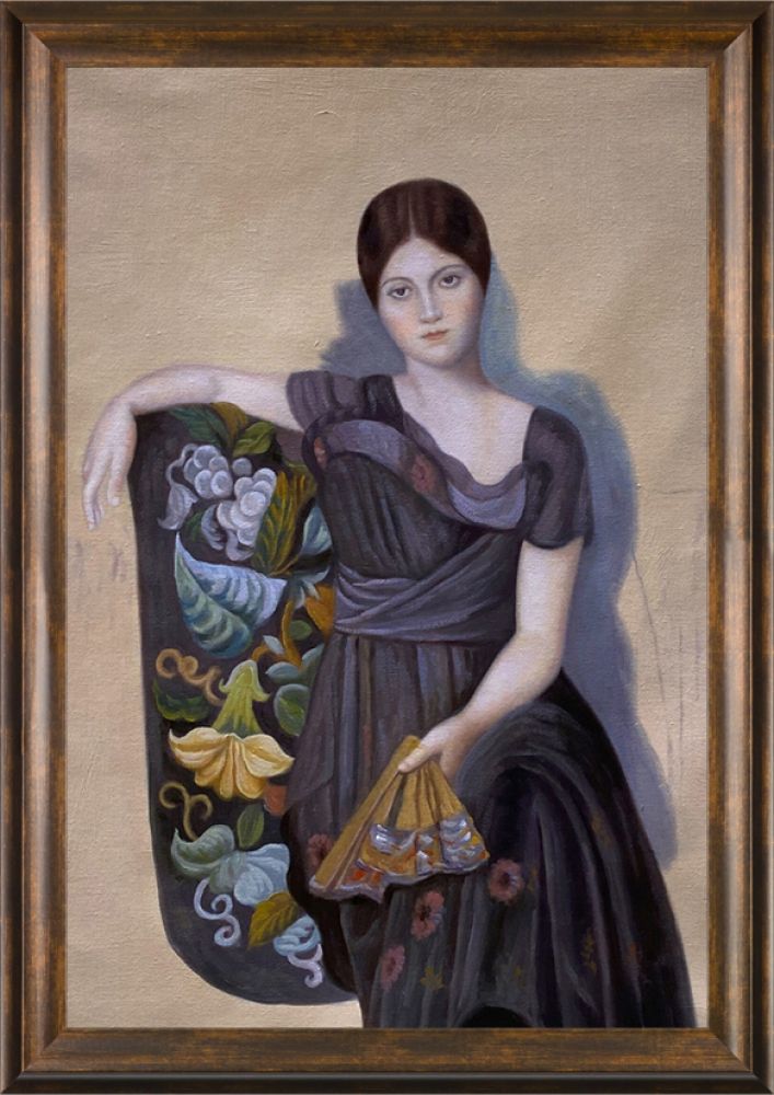 Portrait of Olga in the Armchair 1917 - Modena Vintage 24" X 36"