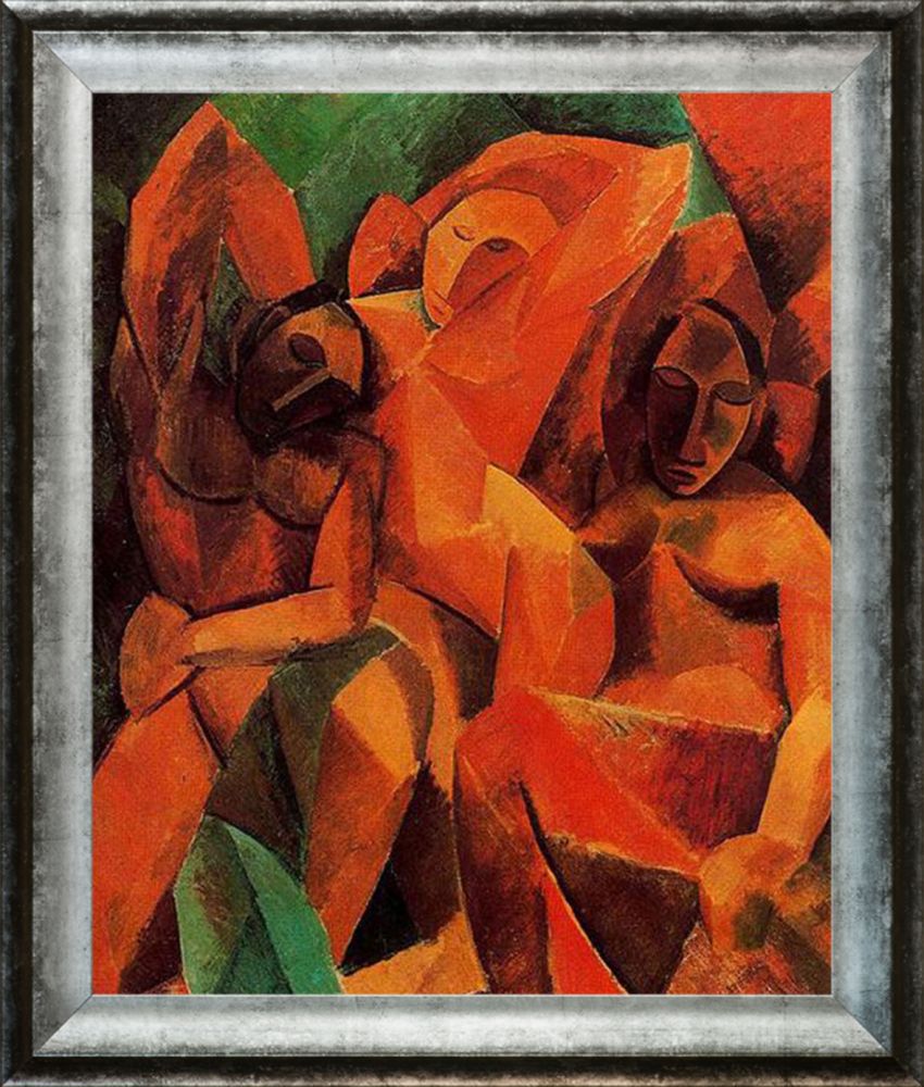 Three Women - Athenian Distressed Silver Frame 20"X24"