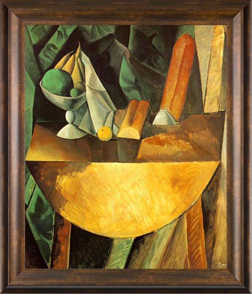 Bread and Fruit Dish on a Table - Modena Vintage 20" X 24"