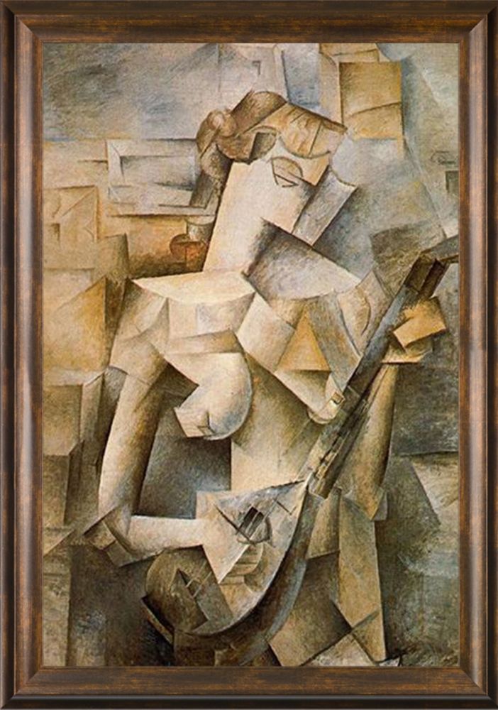 Girl with Mandolin (Fanny Tellier) - Modena Vintage 24" X 36"