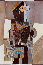 Harlequin with Violin 