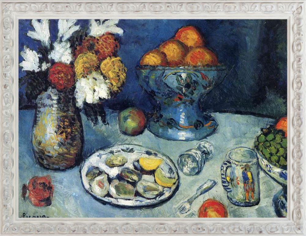 Still Life (Dessert) - Brimfield Cottage White Frame 30" X 40"