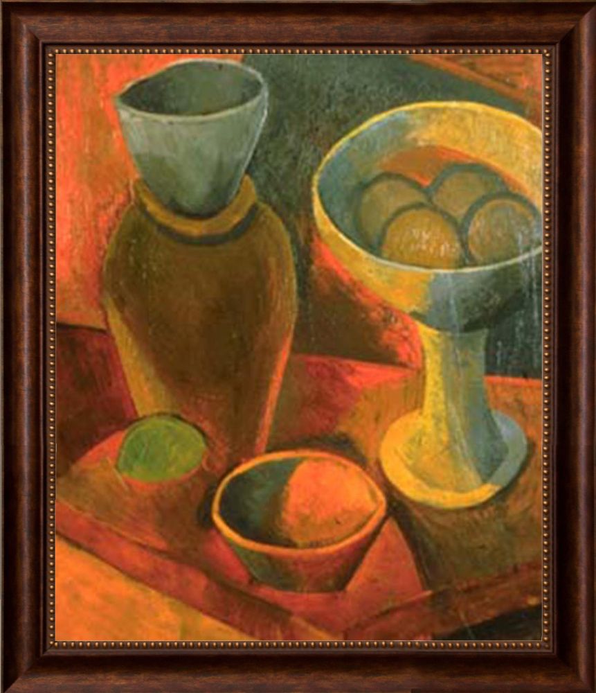 Jug and Fruit Bowl - Verona Cafe Frame 20"X24"