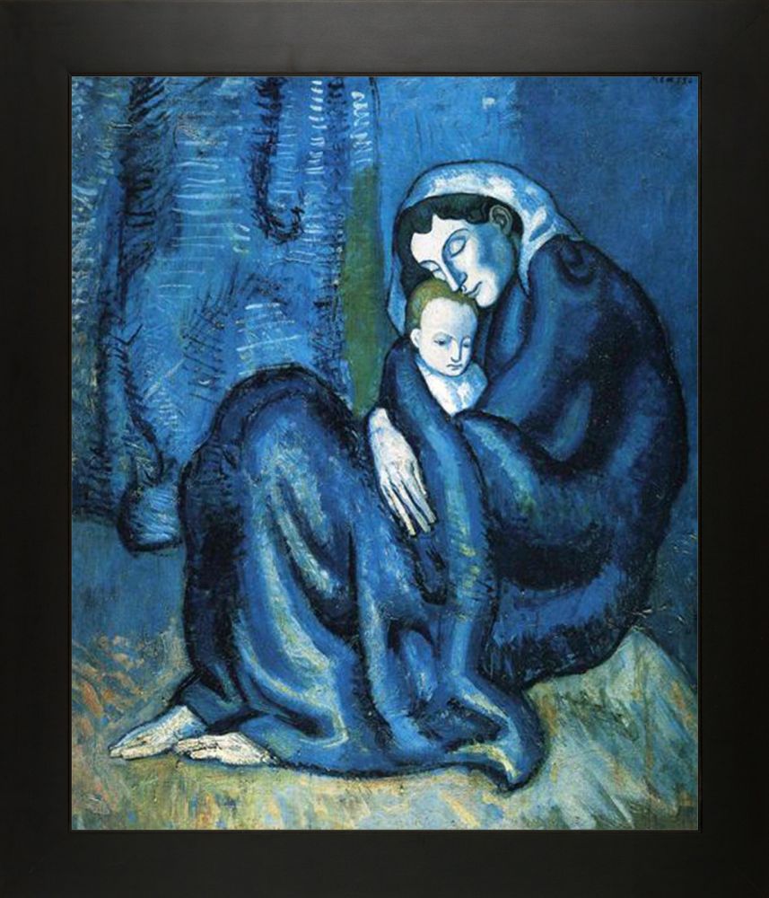 Mother and child - New Age Black Frame 20"X24"