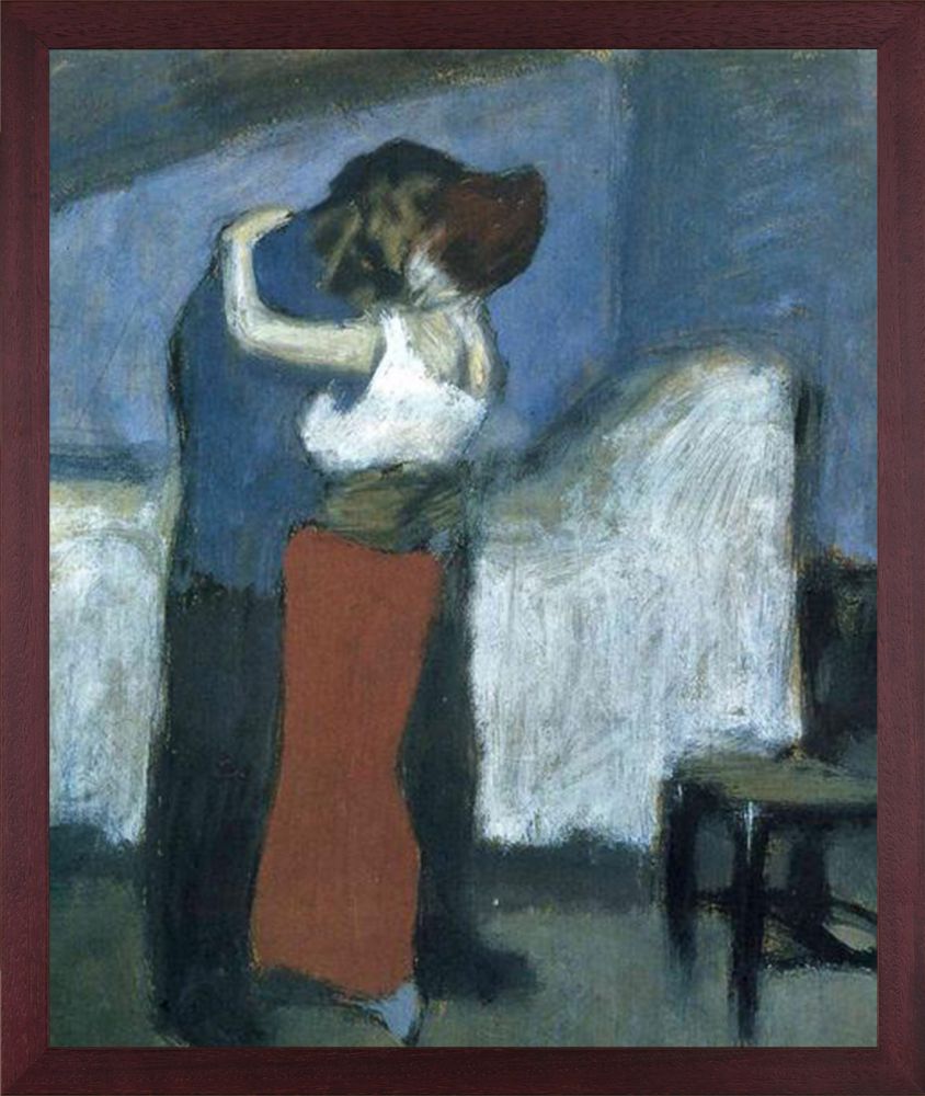 Embrace - Open Grain Mahogany 20" X 24"