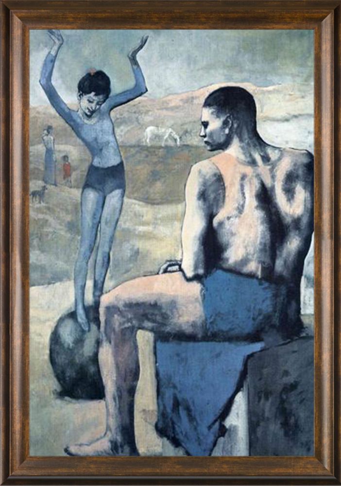 Girl on the ball - Modena Vintage 24" X 36"