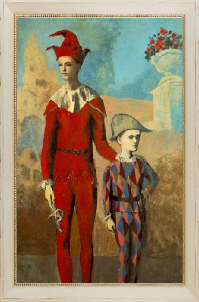 Acrobat and young harlequin - Constantine Frame 24" X 36"