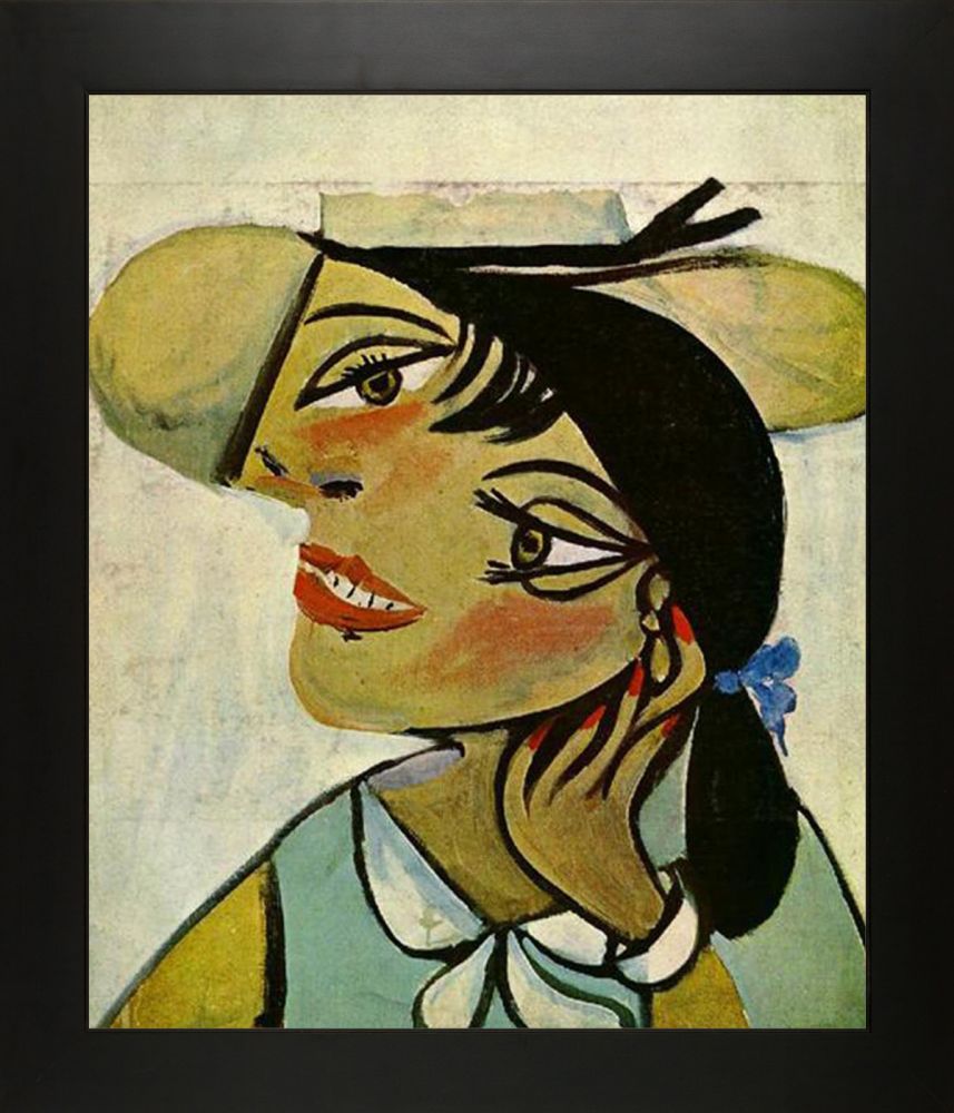 Portrait of woman in dhermine pass (Olga) - New Age Black Frame 20"X24"