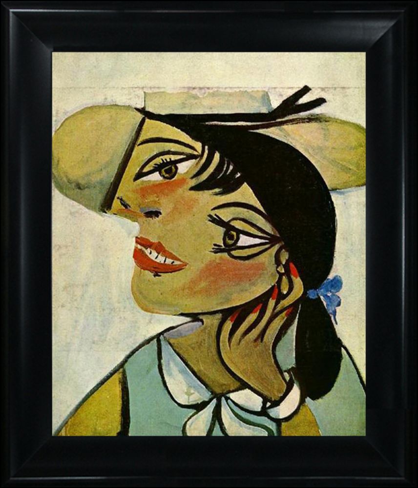 Portrait of woman in dhermine pass (Olga) - Black Matte King Frame 20"X24"